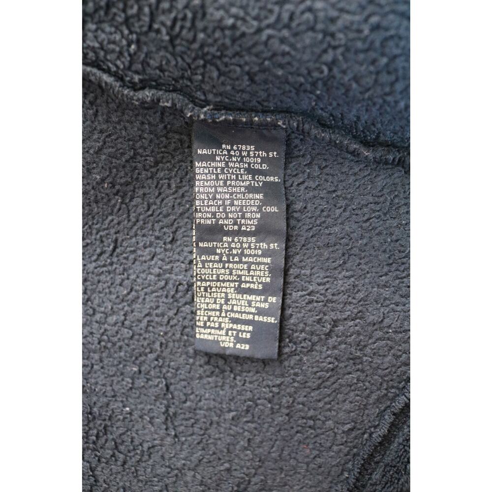 NAUTICA Sleep Robe Mens Navy Blue Soft Fuzzy Belted Pockets Sleepwear Lounge - Picture 13 of 14